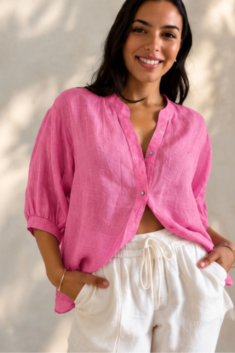 Mia Linen Shirt By Worthier
