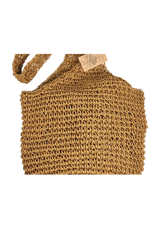 Shop Natural Paper Twine Mini Messenger Bag - Origen Imports