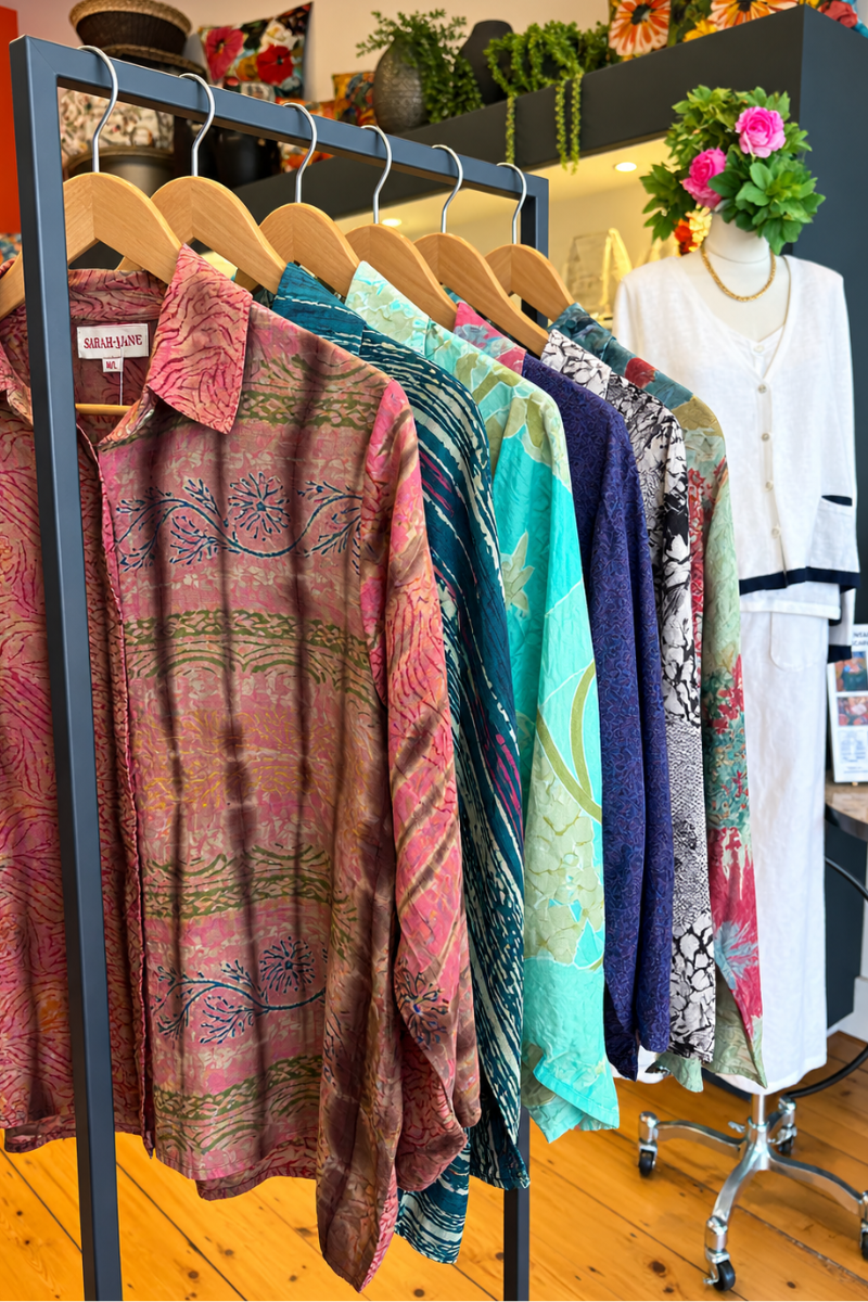 Mira Vintage Silk Shirt By Origen - Various Colours Available