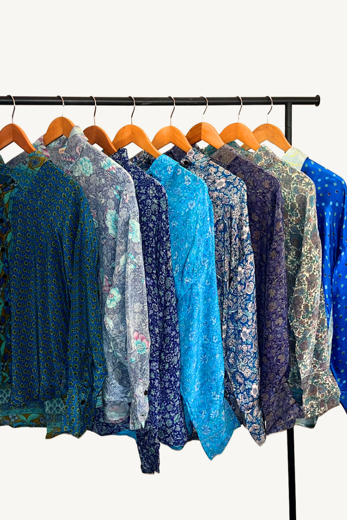 Shop Mira Vintage Silk Shirt By Origen - Origen Imports