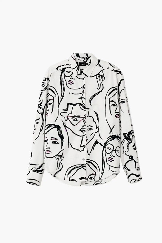Desigual faces print shirt