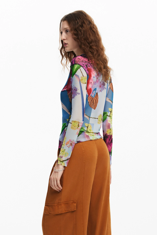 Shop Tutti Frutti Long Sleeve Top By Desigual - Origen Imports