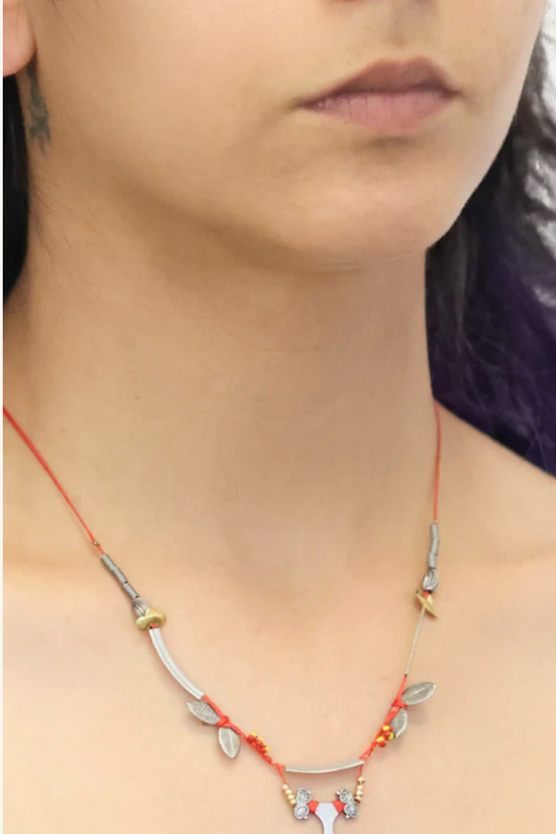 Shop Naturae Necklace From he Metal Bloom Set by Ayala Bar - Origen Imports