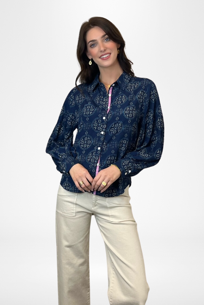 Shop Sophia Shirt Midnight Mosaic By Pixi Carnival - Origen Imports