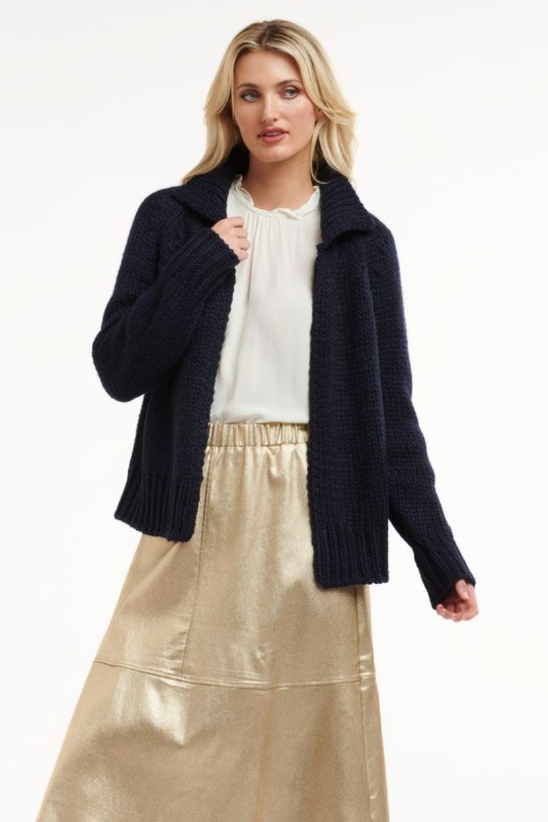 Blake Slouchy Navy Cardi By 365 Days