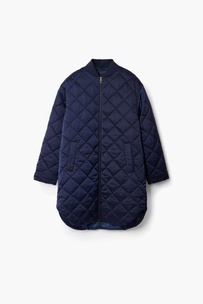 Shop Navy Oslo Padded Jacket by Desigual - Origen Imports
