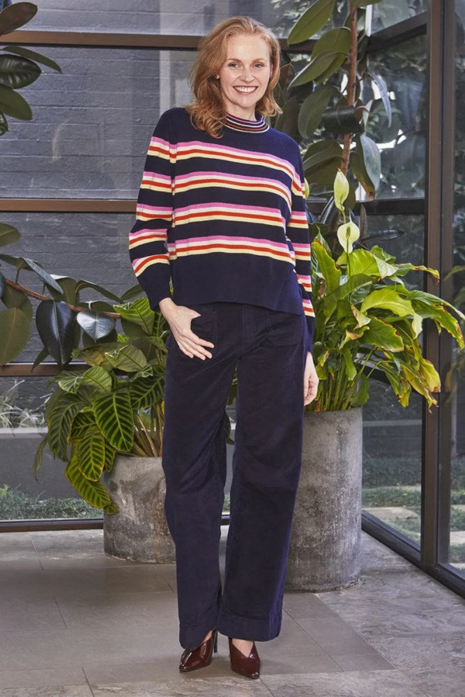 Hawley Navy Stripe Knit