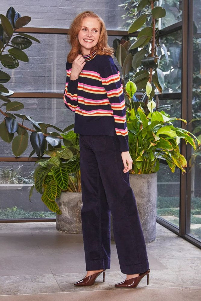 Hawley Navy Stripe Knit