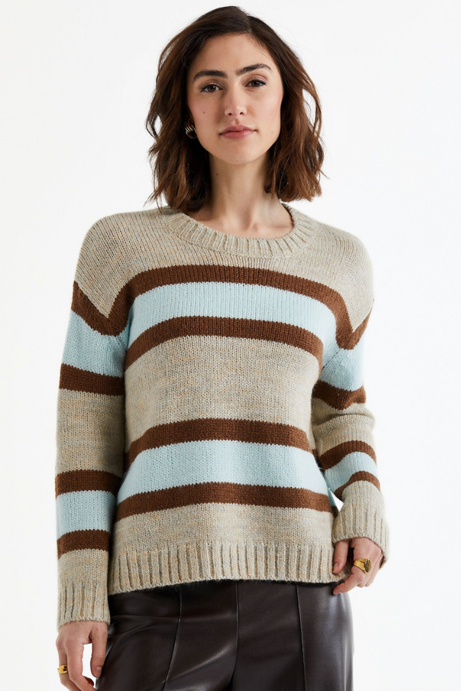 Shop Oat Lofty Stripe Jumper  LD & Co - Origen Imports