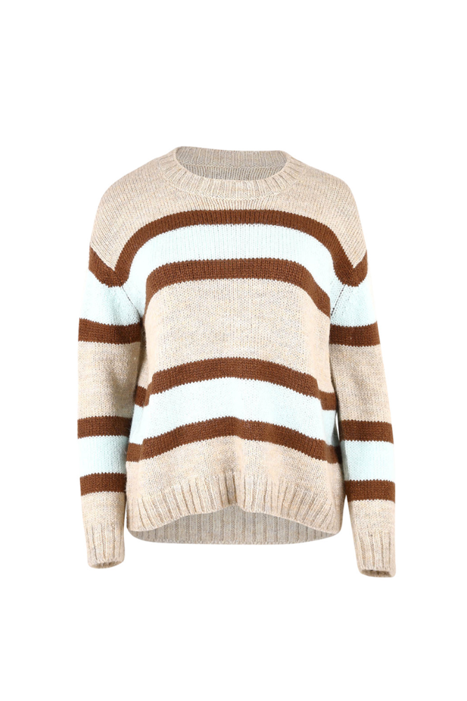 Shop Oat Lofty Stripe Jumper  LD & Co - Origen Imports