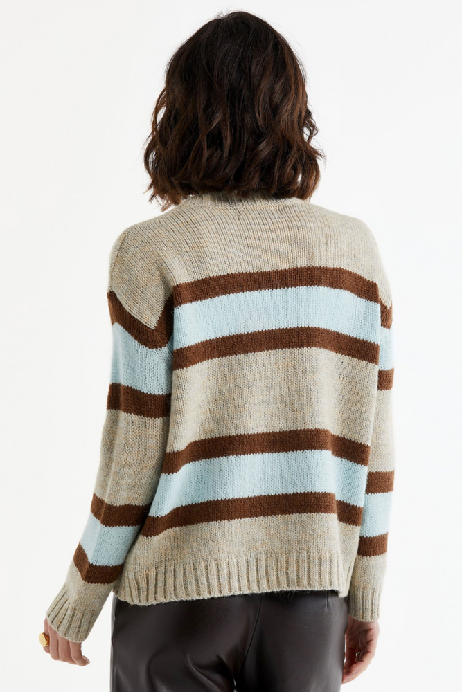 Shop Oat Lofty Stripe Jumper  LD & Co - Origen Imports