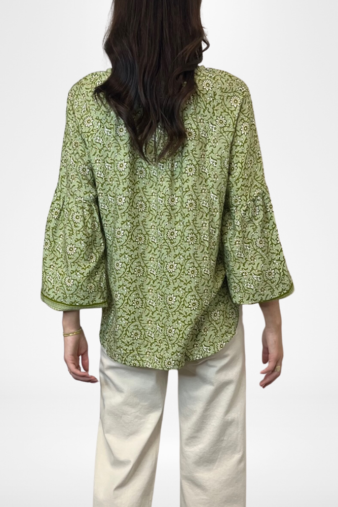 Shop Peasant Blouse Floral Garden Bliss By Pixi Carnival - Origen Imports