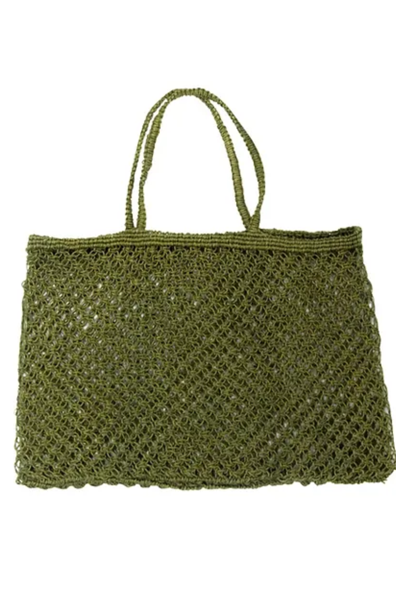 Shop Olive Jute String Shopper - Origen Imports