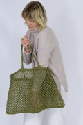 Shop Olive Jute String Shopper - Origen Imports