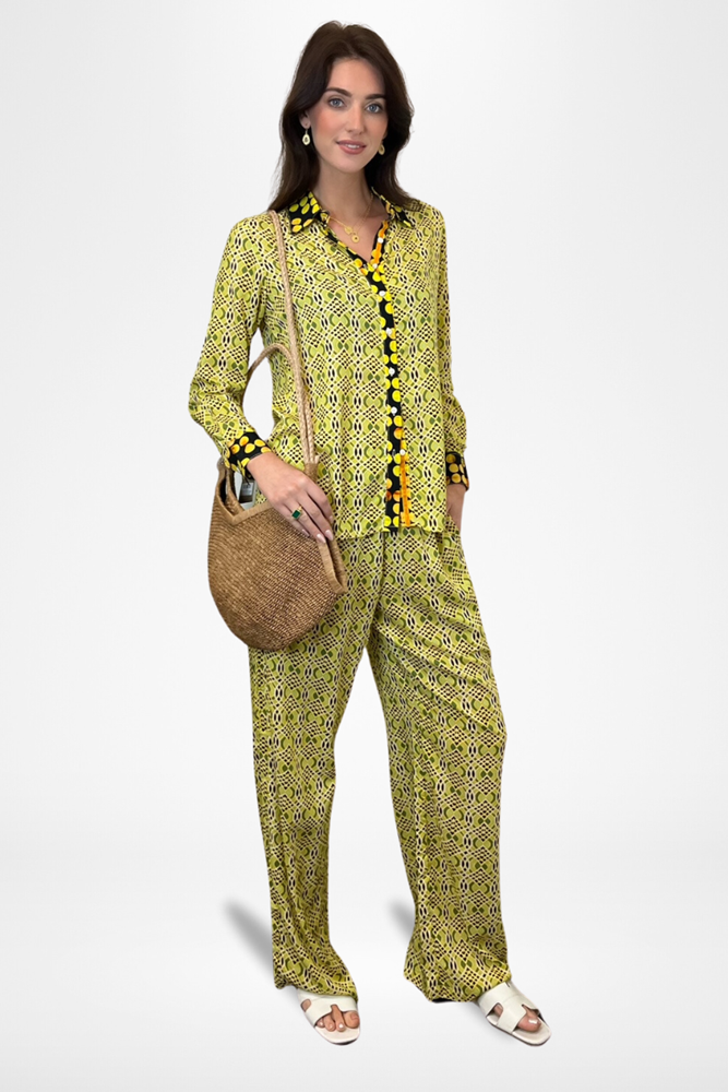 Shop Kai Shirt In Geo Print  By Pixi Carnival - Origen Imports