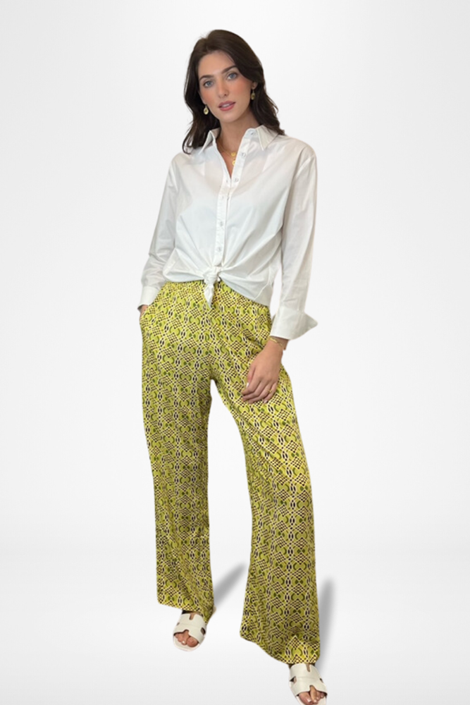 Shop Kai Print Wide Leg Pants By Pixi Carnival - Origen Imports