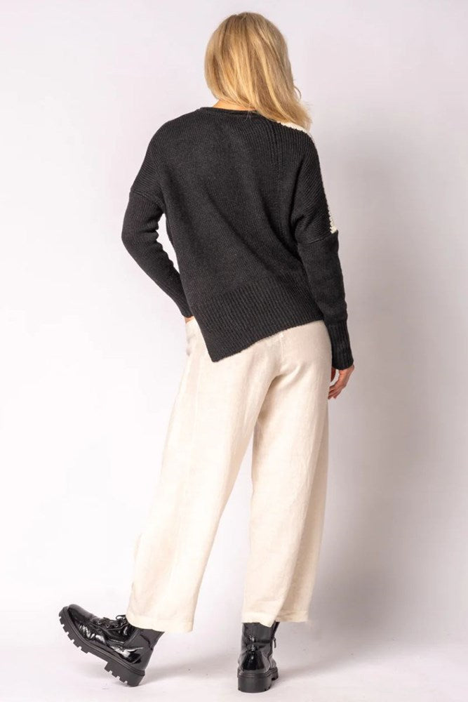 Aleria Knit Top in Onyx