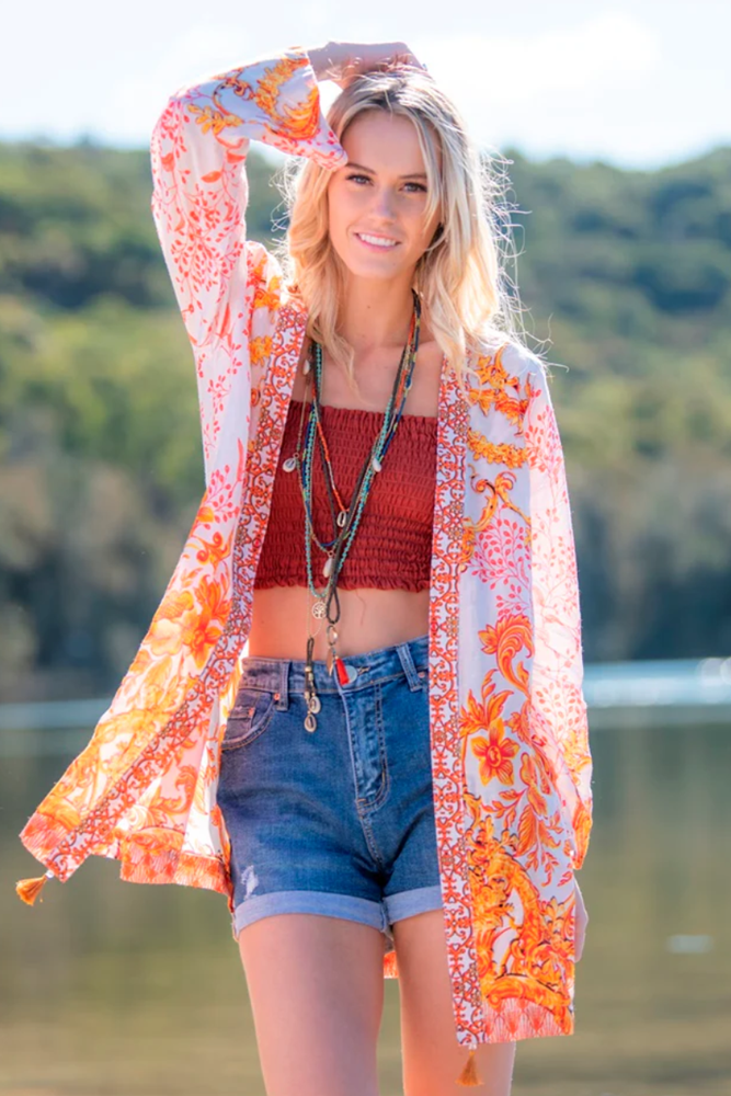 Shop Tangerine Dream Kimono - Origen Imports