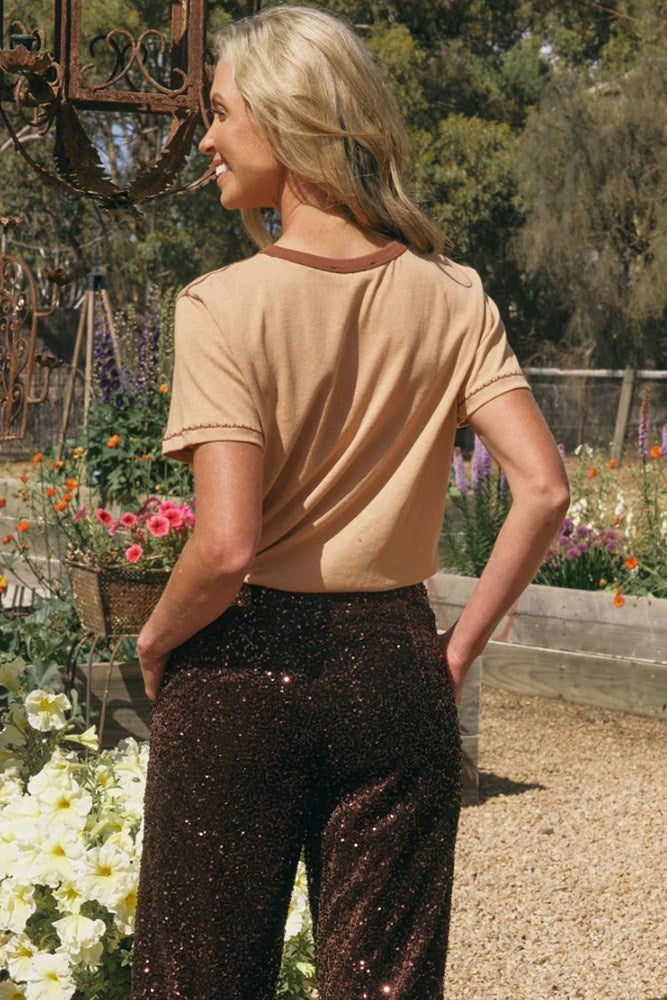 Camel Ciao Bella Tee by Italian Star