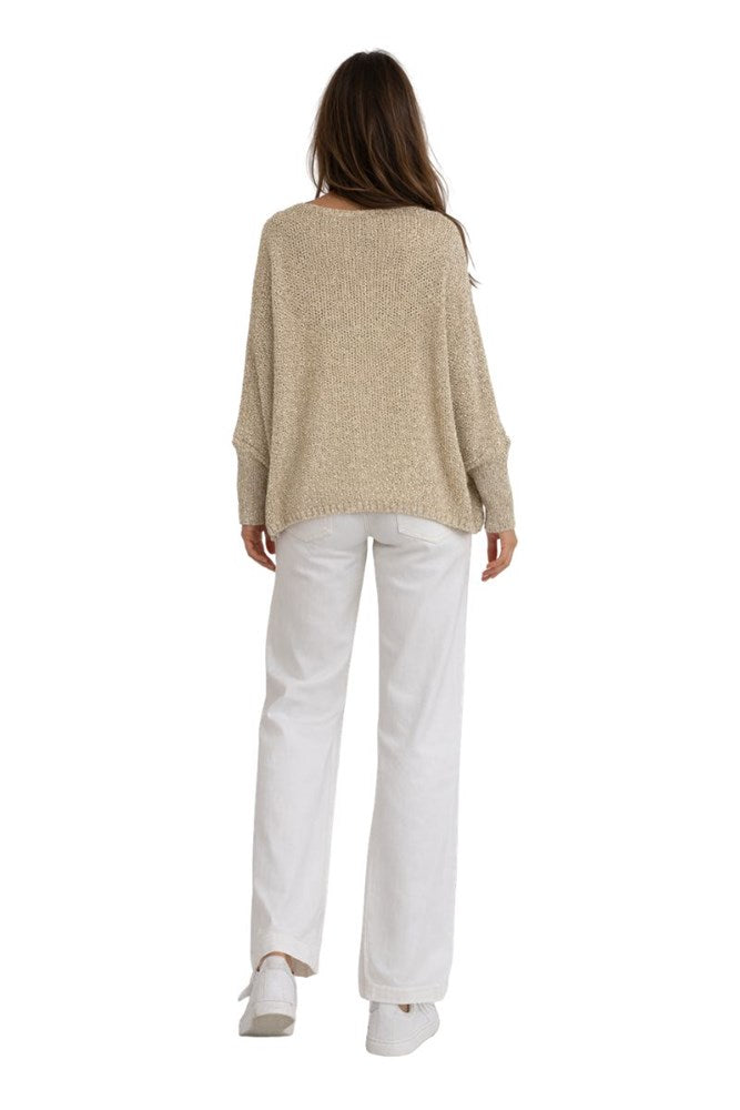 Sorella Lurex Knit Top - Gold
