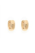 Oval Huggie Gold Earrings by GA