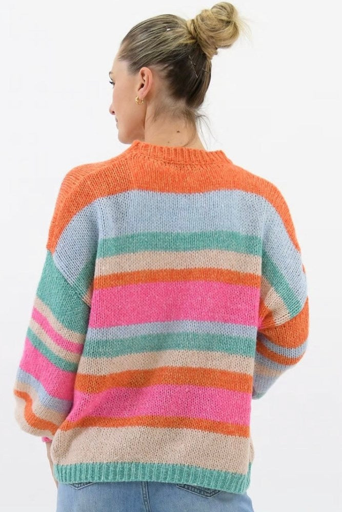 Sienna Multi Stripe Knit Jumper