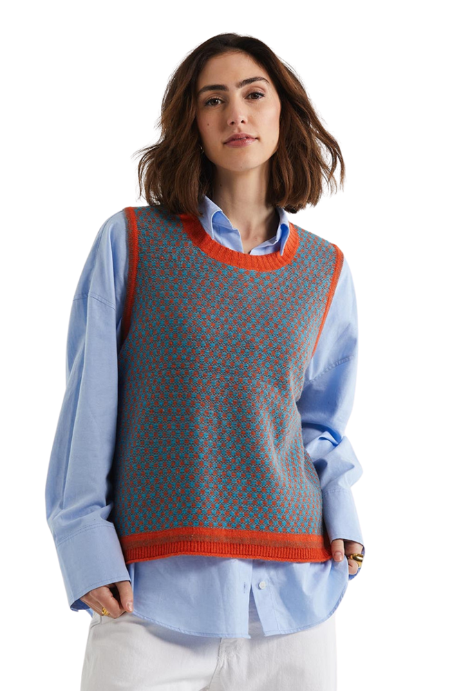 Shop Persimmon Lambswool Vest By LD & Co - Origen Imports