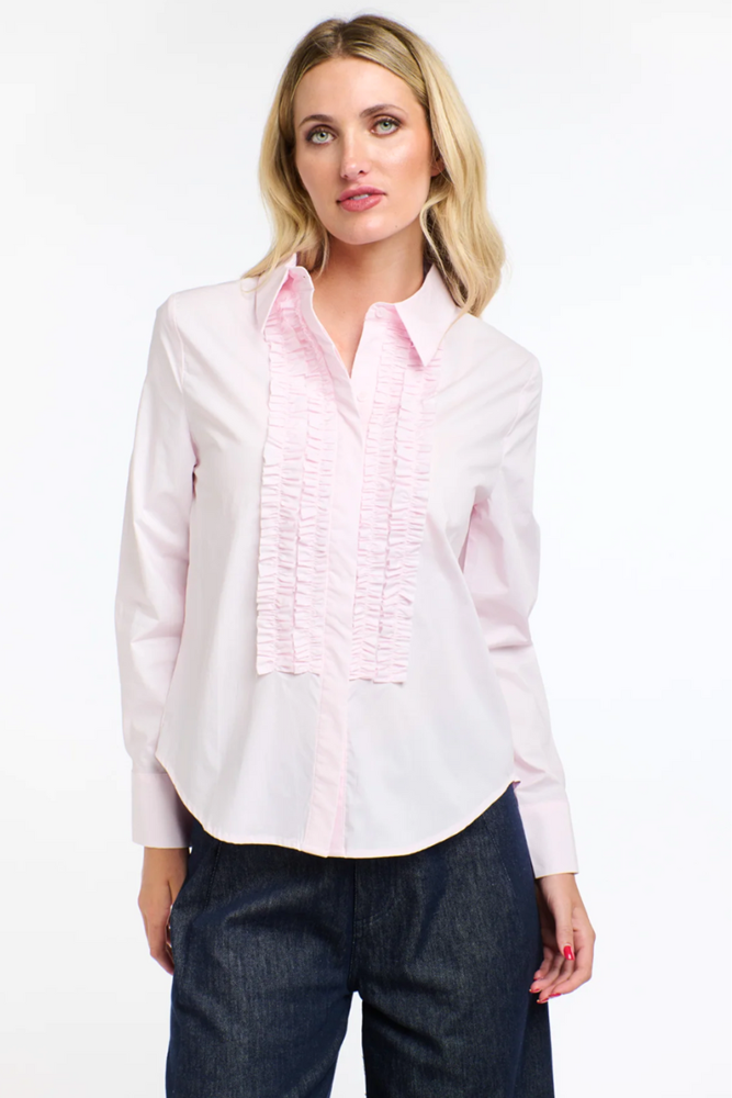 Shop Pink Tuxedo Shirt By 365 Days - Origen Imports
