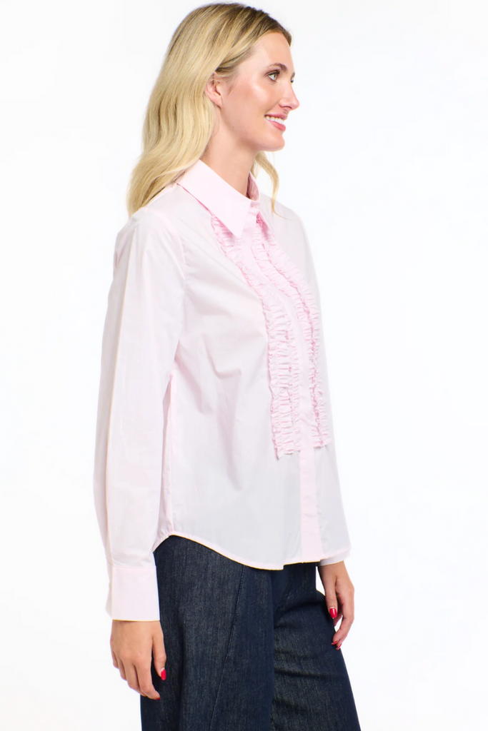 Shop Pink Tuxedo Shirt By 365 Days - Origen Imports