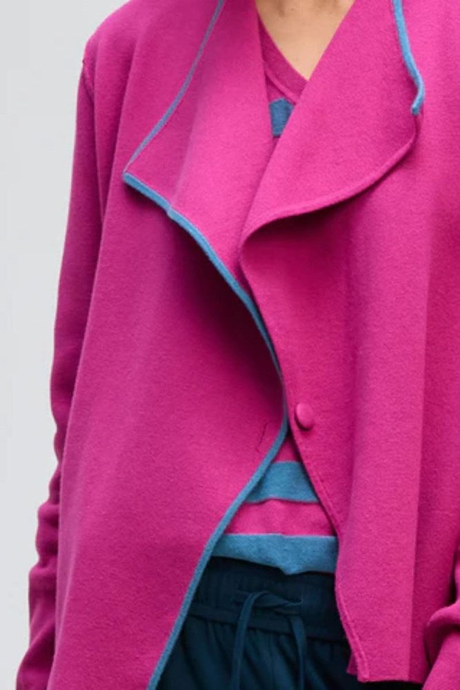 Plum Collared Milano Jacket by LD & CO