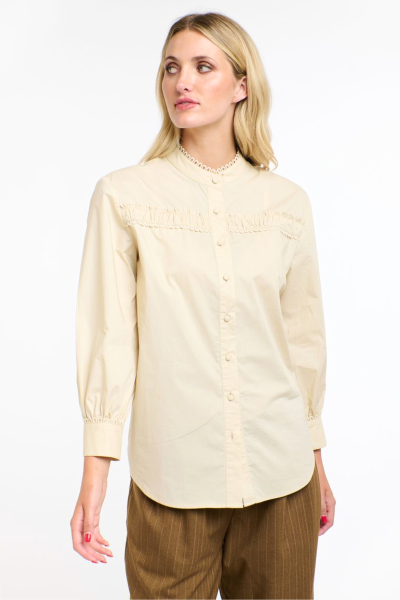 Shop Poet Beige Cotton Shirt by 365 Days - Origen Imports