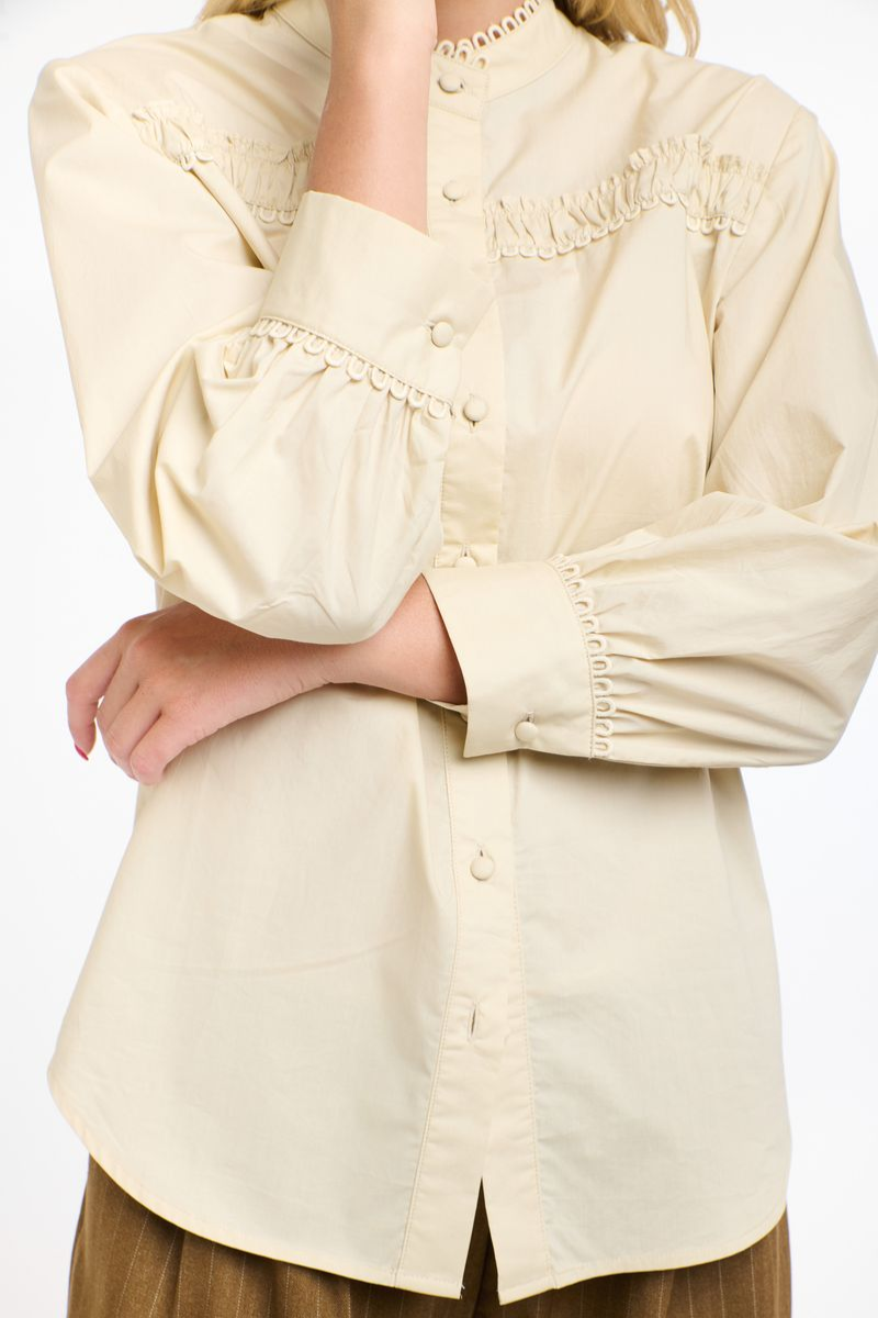 Shop Poet Beige Cotton Shirt by 365 Days - Origen Imports