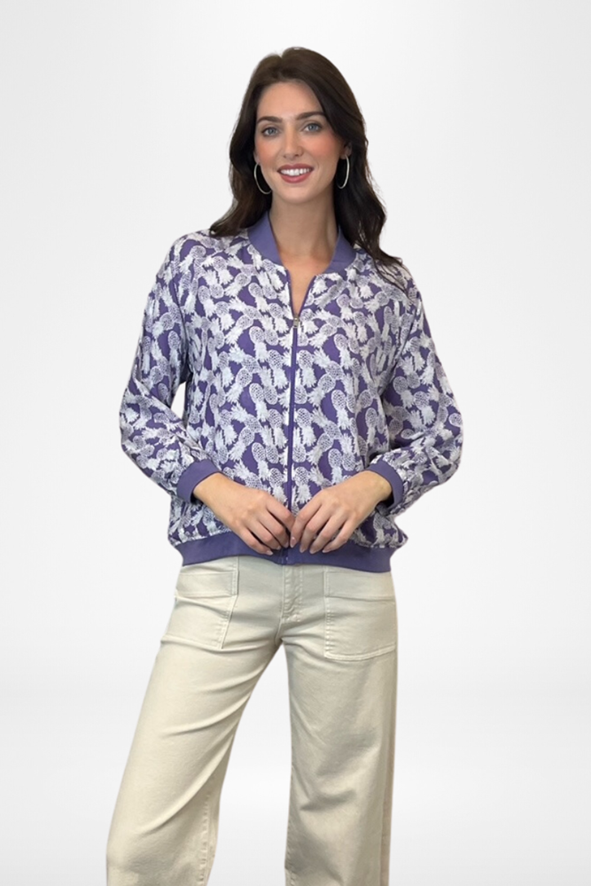 Shop Reversible Purple Bomber Jacket By Pixi Carnival - Origen Imports