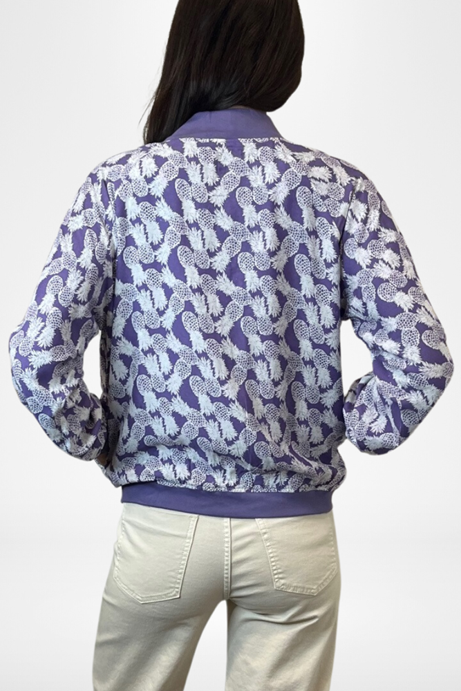 Shop Reversible Purple Bomber Jacket By Pixi Carnival - Origen Imports
