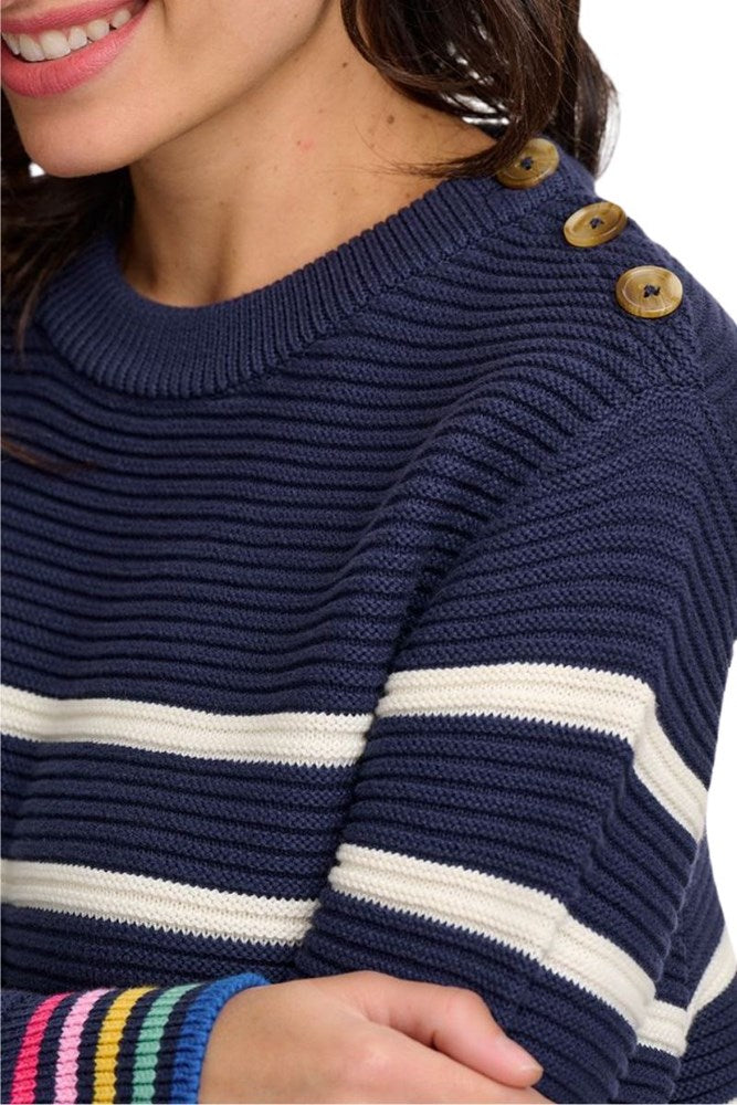 Shop Rebecca Jumper by Sugarhill Brighton - Navy & White Stripes - Origen Imports