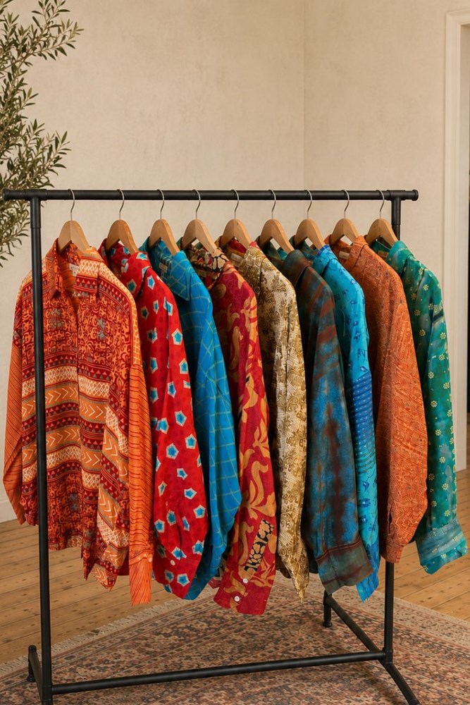 Mira Vintage Silk Shirt By Origen - Various Colours Available