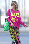 Shop Roundneck Love Happiness Sweatshirt By Miss Goodlife - Origen Imports