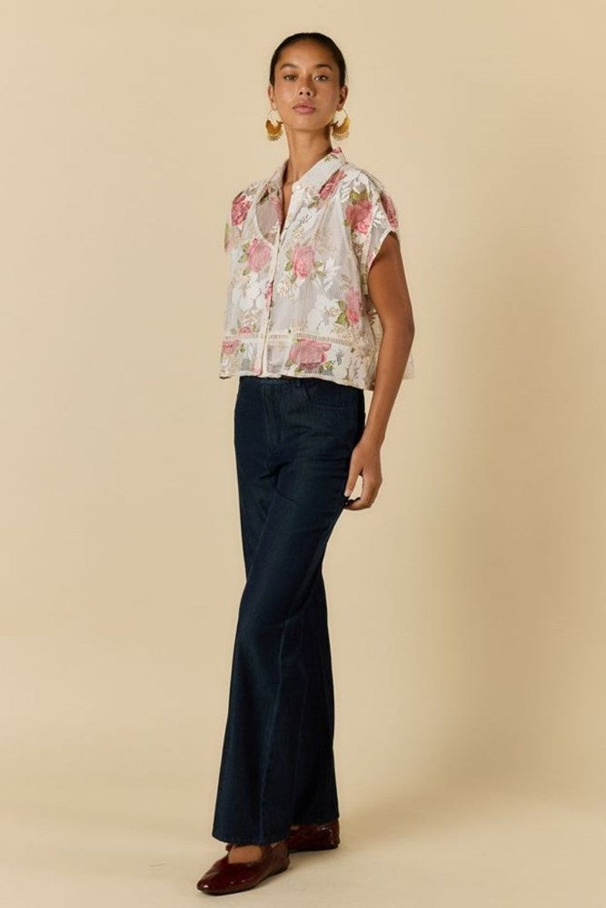 Rose Shirt - White