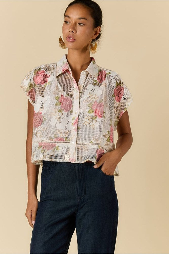 Rose Shirt - White