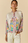 Rubyyaya Delicia Floral Shirt – Cream
