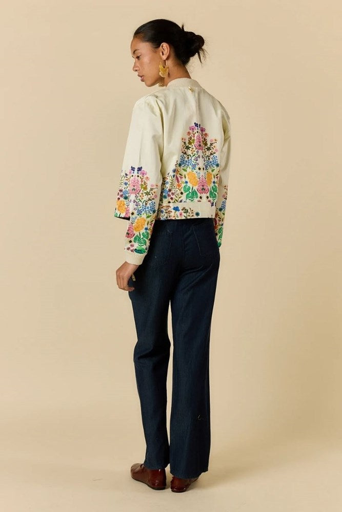 Rubyyaya Delicia Floral Jacket – Cream