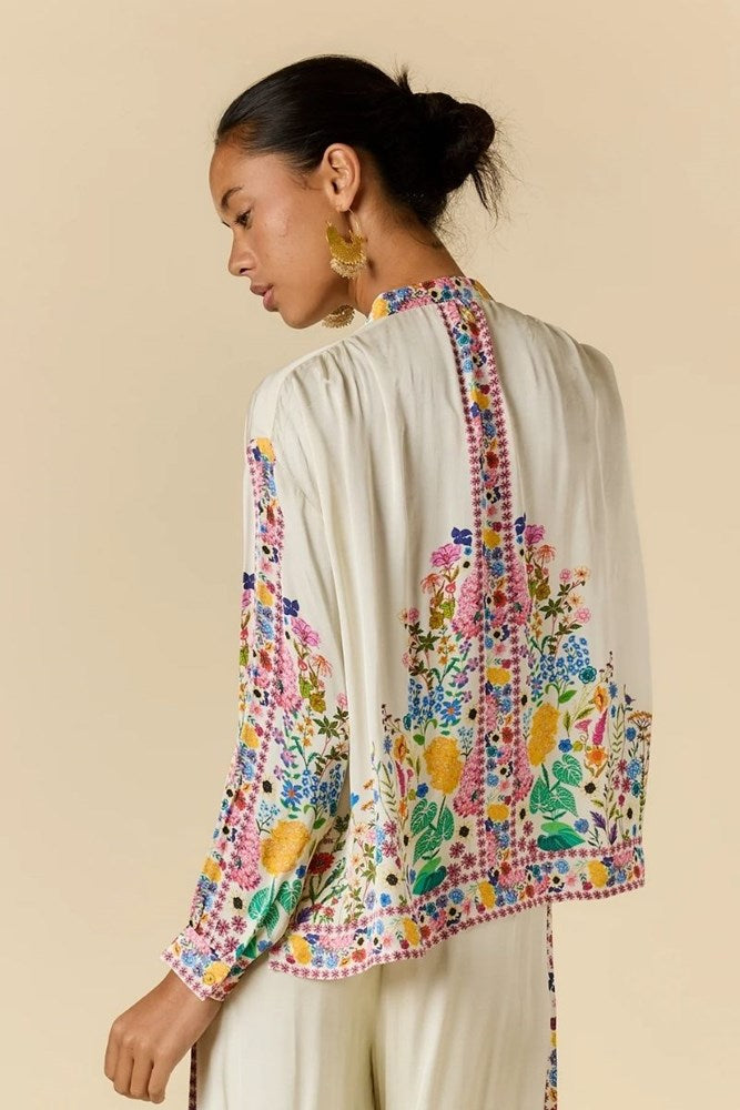 Rubyyaya Delicia Floral Shirt – Cream