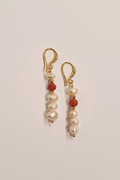 Shop Pearl Earring with Rudraksha - Origen Imports