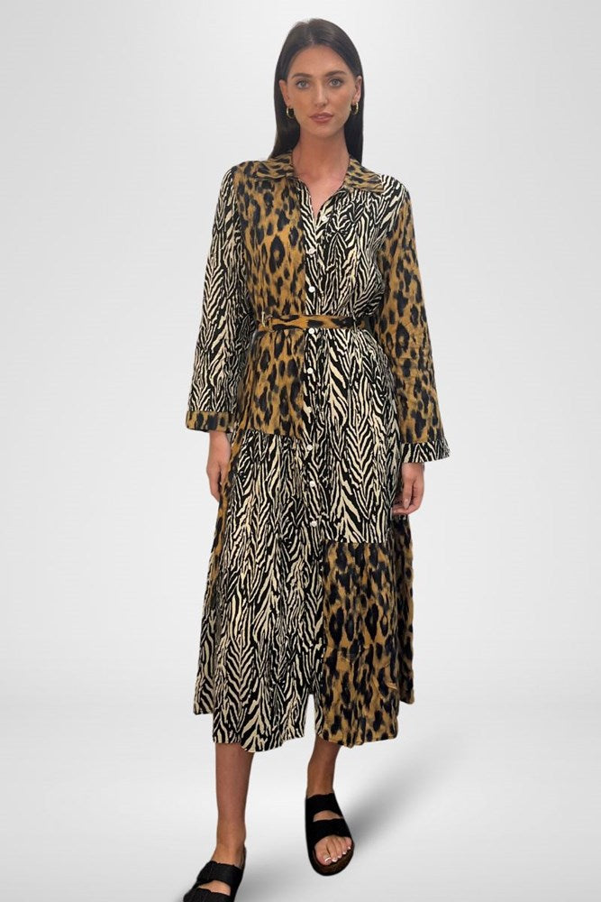 Shop Safari Dream Shirt Dress By Pixi Carnival - Origen Imports