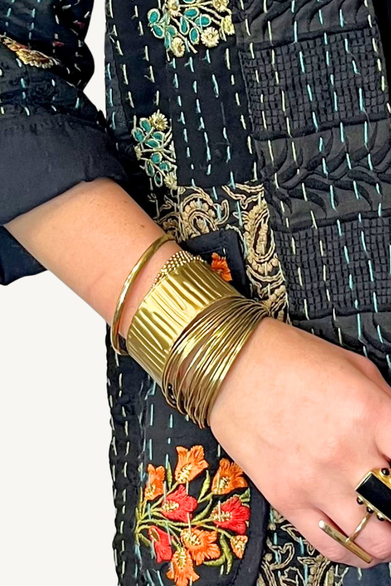 Shop Sculptural Gold Cuff Bracelet By Origen - Origen Imports