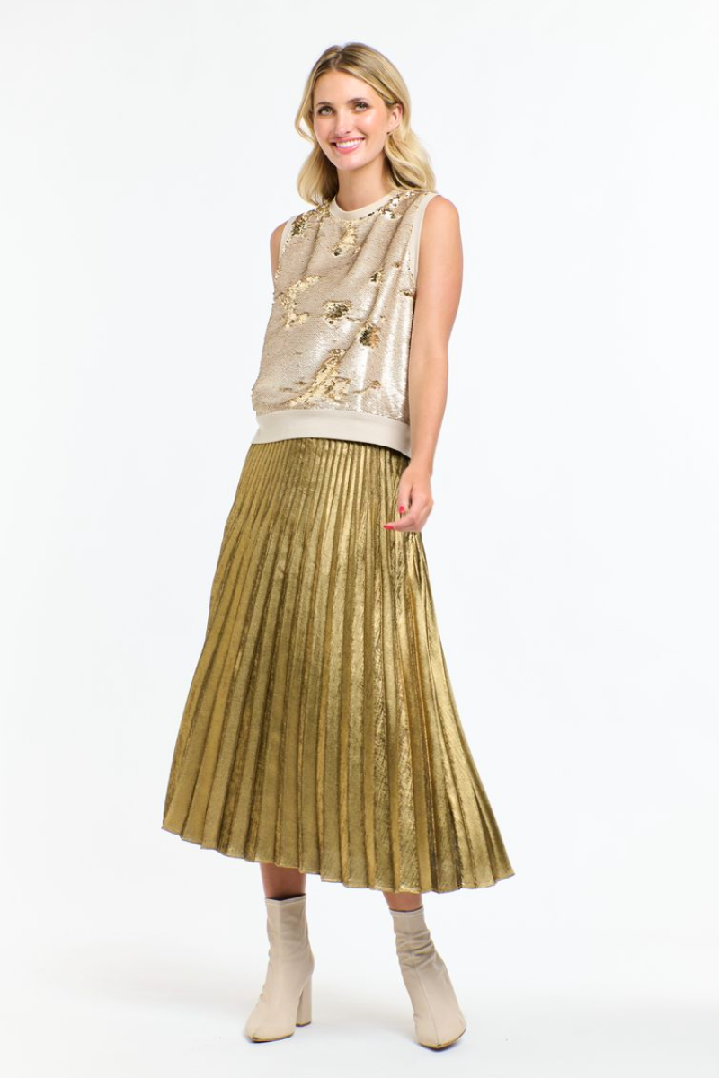 Shop Sequin Gold Tank by 365 Days - Origen Imports