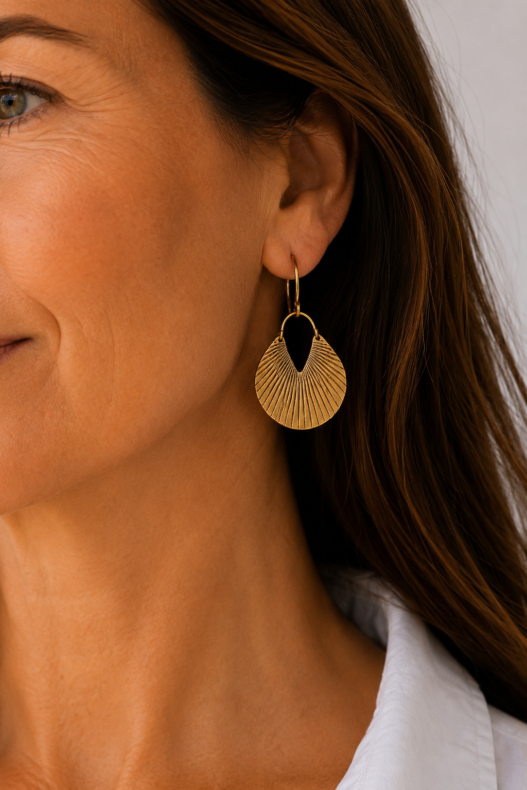 Gold Shell Earrings