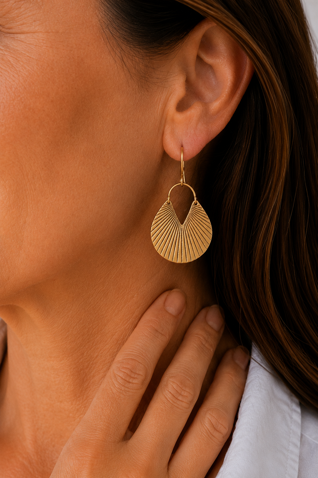Gold Shell Earrings