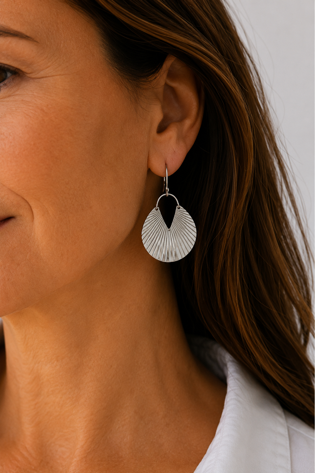 Silver Shell Earrings