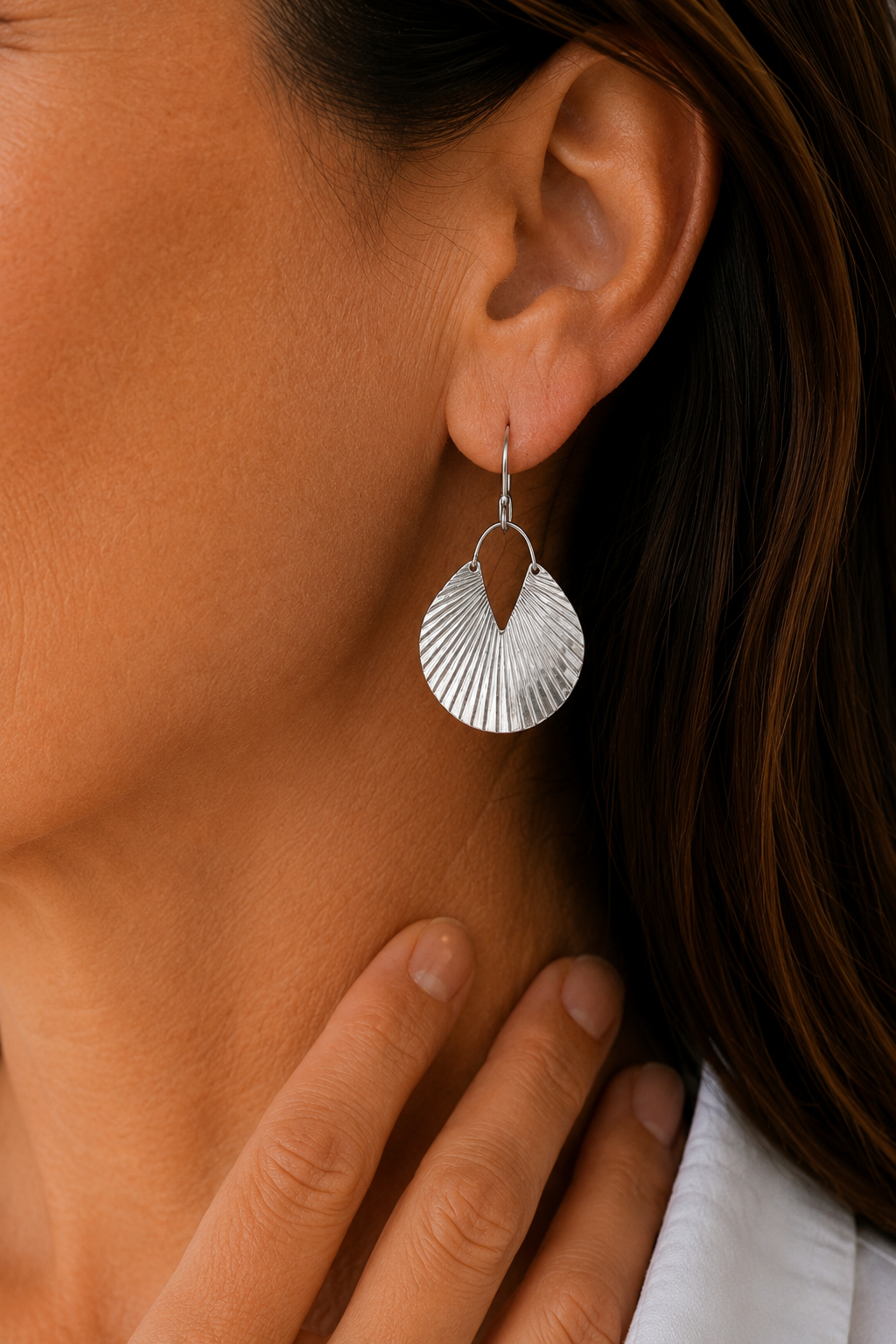 Silver Shell Earrings